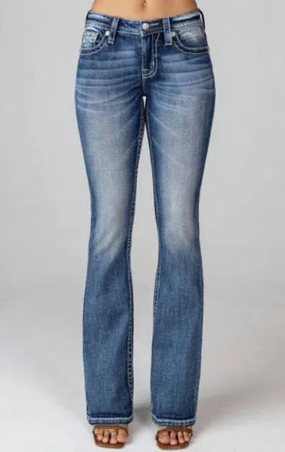 Miss Me Women's Mid-rise Boot Cut Jean In Med_blue