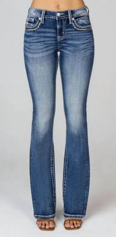 Miss Me Women's Mid-rise Boot Cut Jean In Medium_vintage In Blue