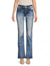 MISS ME WOMEN'S MID RISE BOOTCUT JEANS
