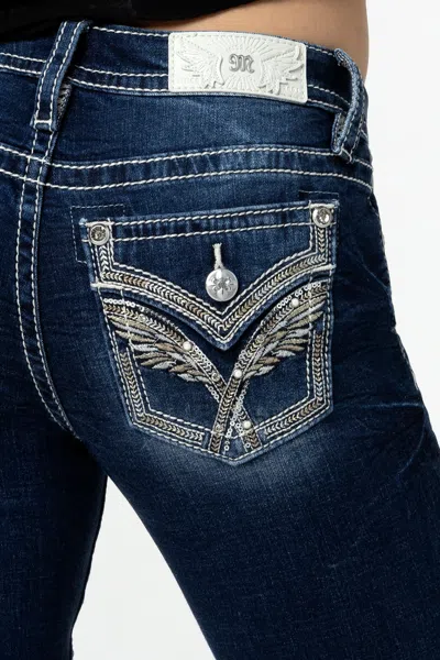 Miss Me Xiomara Crissy Skinny Jeans In Dark Wash