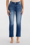 Miss Me Zia Flare Crop - 33 / 28" / Med/dark Wash In Blue