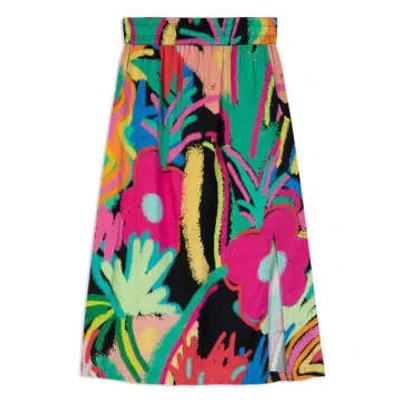 Miss Pompom Holiday Skirt Jungle In Multi