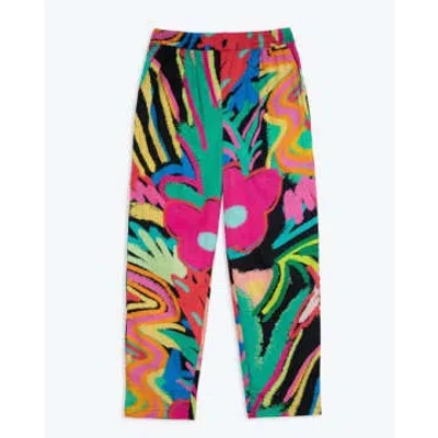 Miss Pompom Holiday Trousers Jungle In Multi