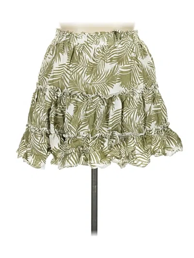 Pre-owned Miss Selfie Casual Skirt In Green