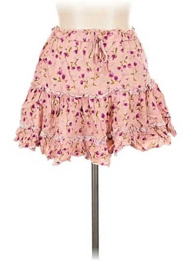 Pre-owned Miss Selfie Casual Skirt In Pink