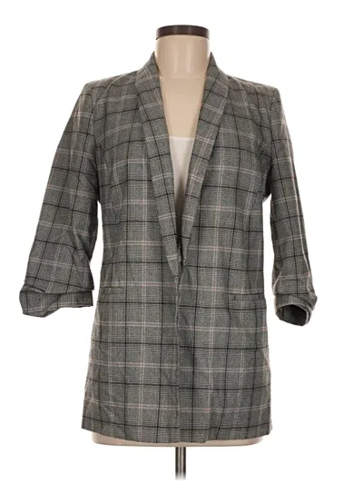 Pre-owned Miss Selfridge Blazer Jacket In Gray