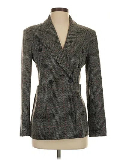 Pre-owned Miss Selfridge Blazer Jacket In Gray