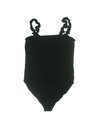 Pre-owned Miss Selfridge Bodysuit In Black