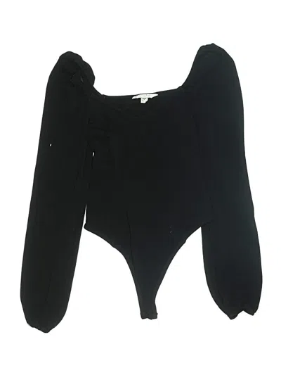 Pre-owned Miss Selfridge Bodysuit In Black