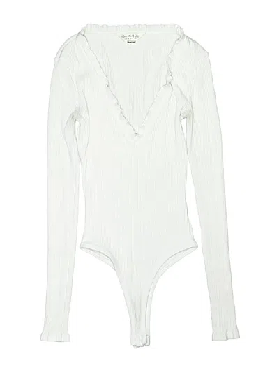 Pre-owned Miss Selfridge Bodysuit In White
