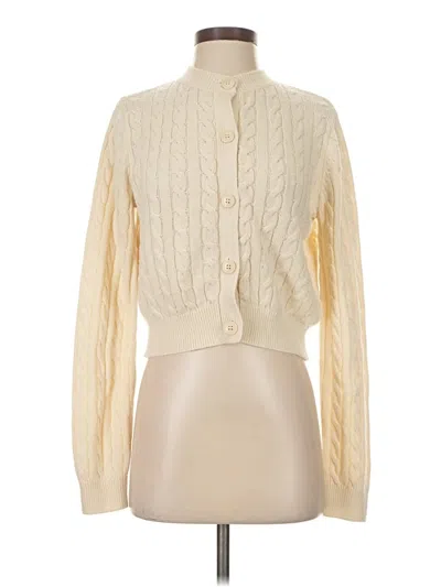 Pre-owned Miss Selfridge Cardigan Sweater In Ivory