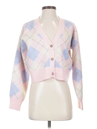 Pre-owned Miss Selfridge Cardigan Sweater In Pink