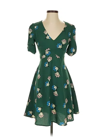 Pre-owned Miss Selfridge Casual Dress In Green
