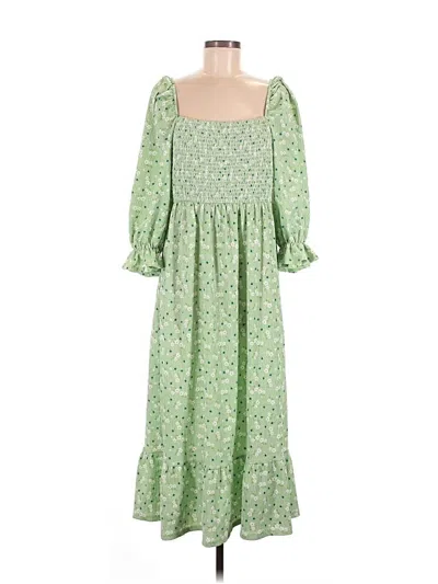 Pre-owned Miss Selfridge Casual Dress In Green