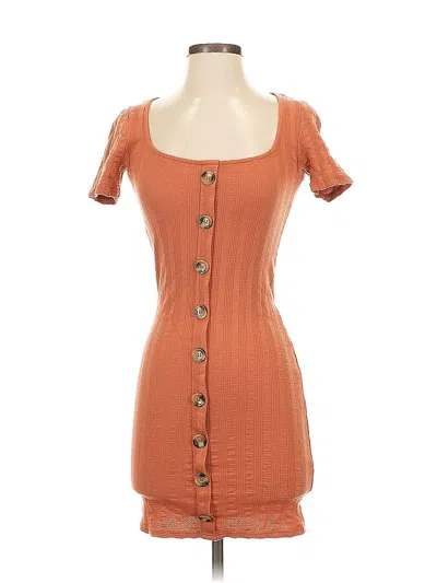 Pre-owned Miss Selfridge Casual Dress In Orange