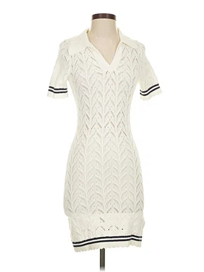 Pre-owned Miss Selfridge Casual Dress In White