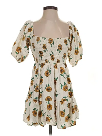 Pre-owned Miss Selfridge Casual Dress In Yellow