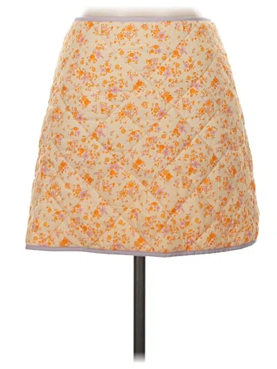 Pre-owned Miss Selfridge Casual Skirt In Orange