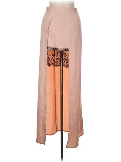 Pre-owned Miss Selfridge Casual Skirt In Tan