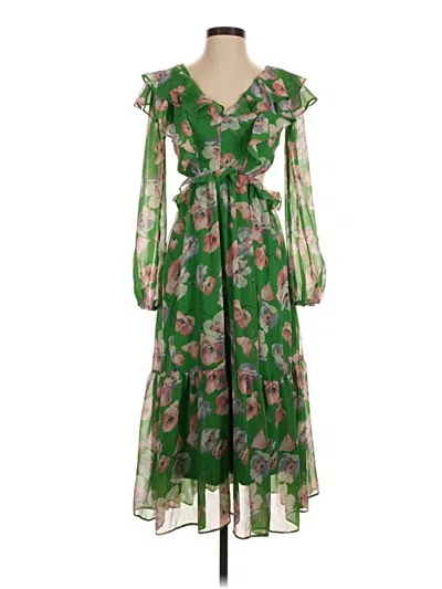 Pre-owned Miss Selfridge Cocktail Dress In Green