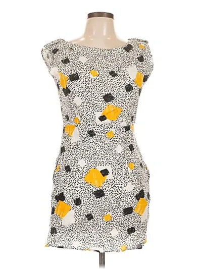 Pre-owned Miss Selfridge Cocktail Dress In Yellow
