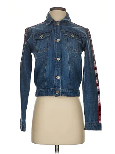 Pre-owned Miss Selfridge Denim Jacket In Blue