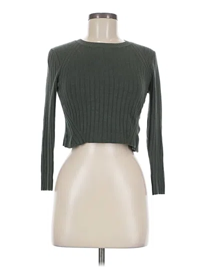 Pre-owned Miss Selfridge Long Sleeve Turtleneck In Green