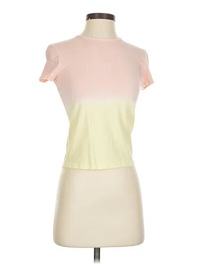Pre-owned Miss Selfridge Short Sleeve Turtleneck In Ivory
