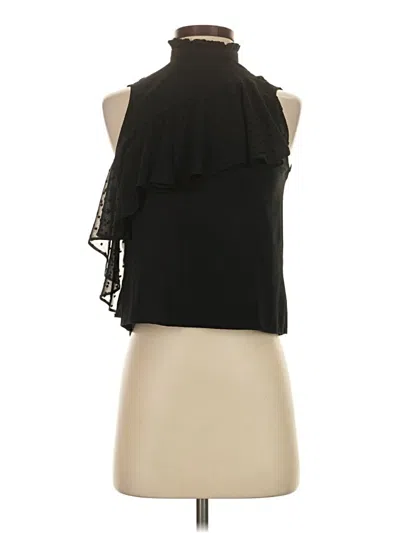 Pre-owned Miss Selfridge Sleeveless Blouse In Black