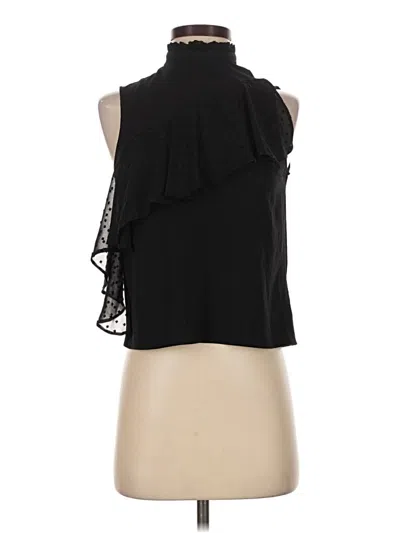 Pre-owned Miss Selfridge Sleeveless Blouse In Black