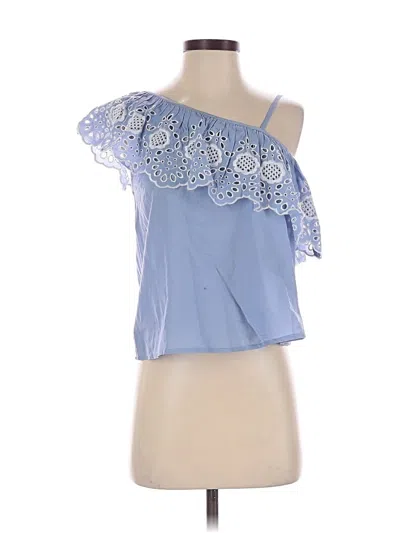 Miss Selfridge Sleeveless Blouse In Blue