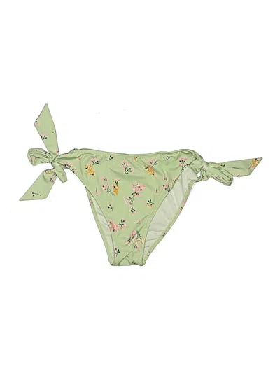 Pre-owned Miss Selfridge Swimsuit Bottoms In Green