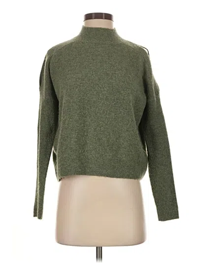Pre-owned Miss Selfridge Turtleneck Sweater In Green