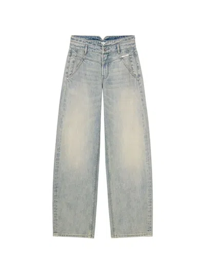 Miss Sixty Alice Logo-patch Jeans In Blue