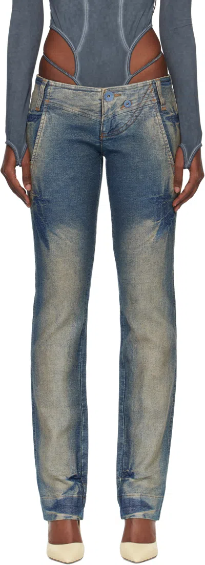 Miss Sixty Blue Knwls Edition Tie Dye Jeans