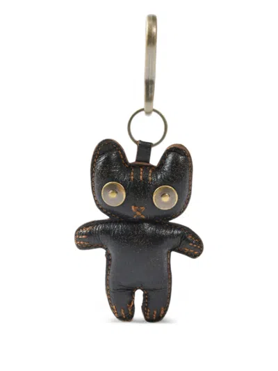 Miss Sixty Cat Pendant Keyring In Black