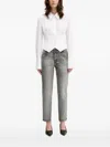 Miss Sixty Cinched-waist Poplin Shirt In White