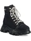 Miss Sixty Denim Lace-up High-top Sneakers In Black