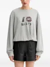 Miss Sixty Graphic Print Sweatshirt In Gray