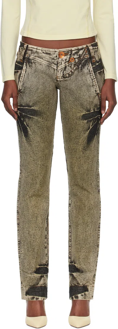 Miss Sixty Green Knwls Edition Tie-dye Jeans
