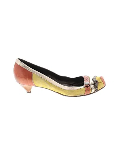 Pre-owned Miss Sixty Heels In Yellow
