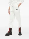 Miss Sixty Logo-detail Drawstring Trousers In White