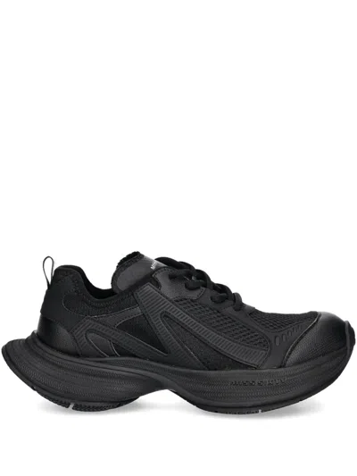 Miss Sixty Logo-detail Sneakers In Black