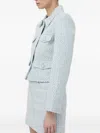 Miss Sixty Pearl-buttoned Flap-pockets Jacket In Blue