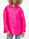 Miss Sixty Pearl-embellished Shirt In Pink