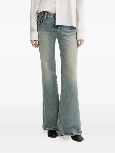 Miss Sixty Pocketed Flared Jeans In Blue