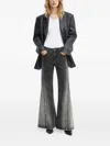 Miss Sixty Split-hem Jeans In Gray