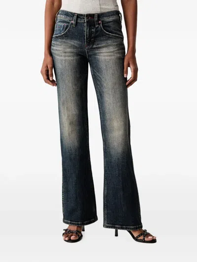 Miss Sixty Tommy Faded Flared Jeans In Blue