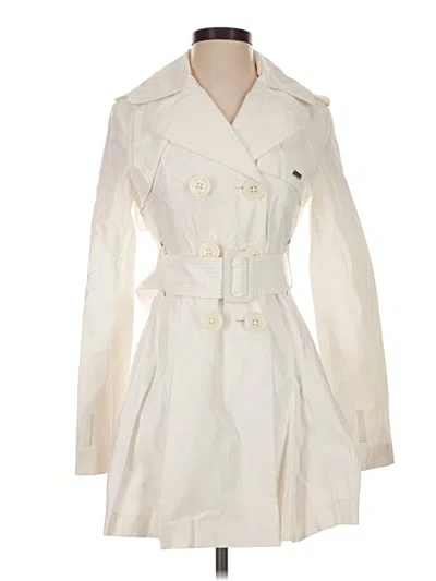 Pre-owned Miss Sixty Trenchcoat In Ivory