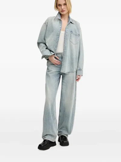Miss Sixty Wide-leg Cotton Jeans In Blue
